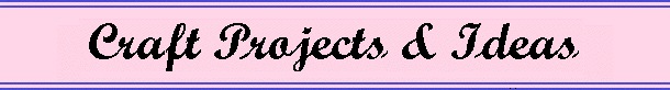 Craft Projects Header